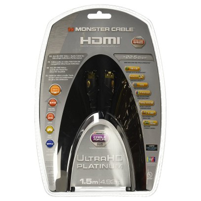 Cable HDMI Monster Platinum Ultra Alta Velocidad 22,5 Gbps 1,5 m - Image product